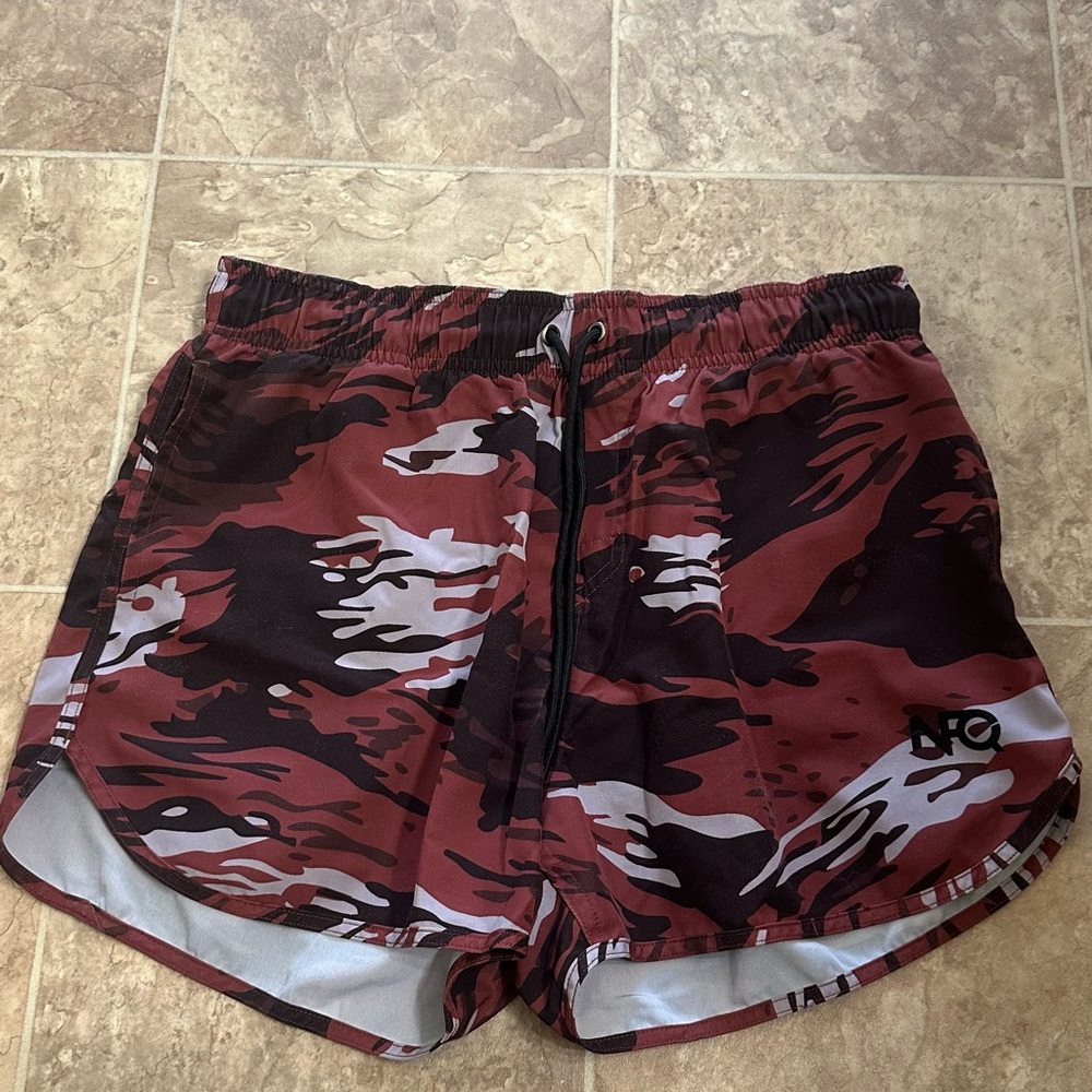 Women’s Red and Black NFQ Training Shorts